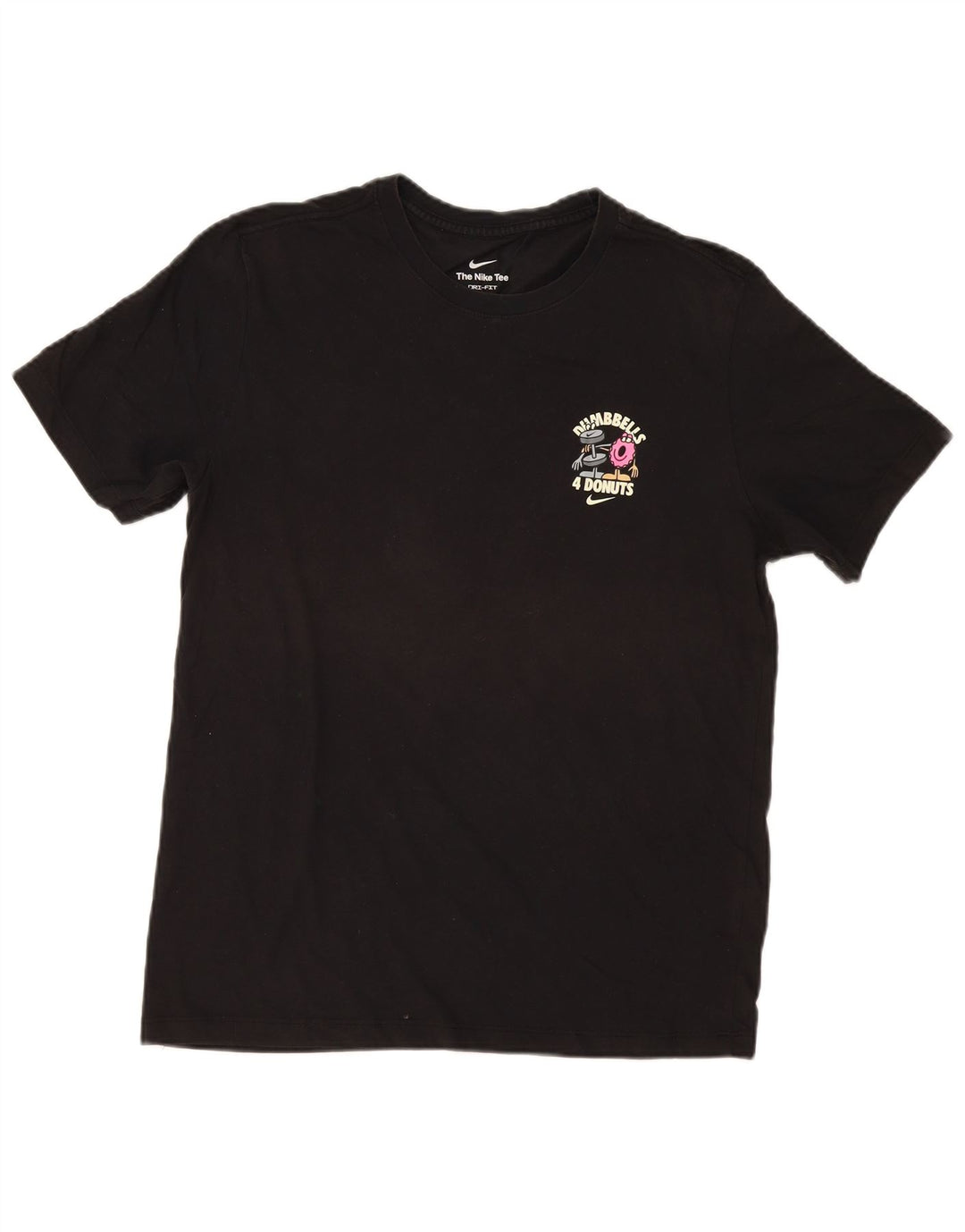 Męski T-shirt z grafiką Nike Hantle Donuts Top, średni czarny, bawełniany