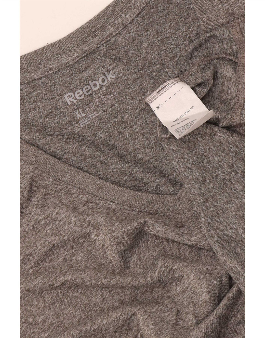 T-shirt damski Reebok Top UK 16, duży, szary, poliester