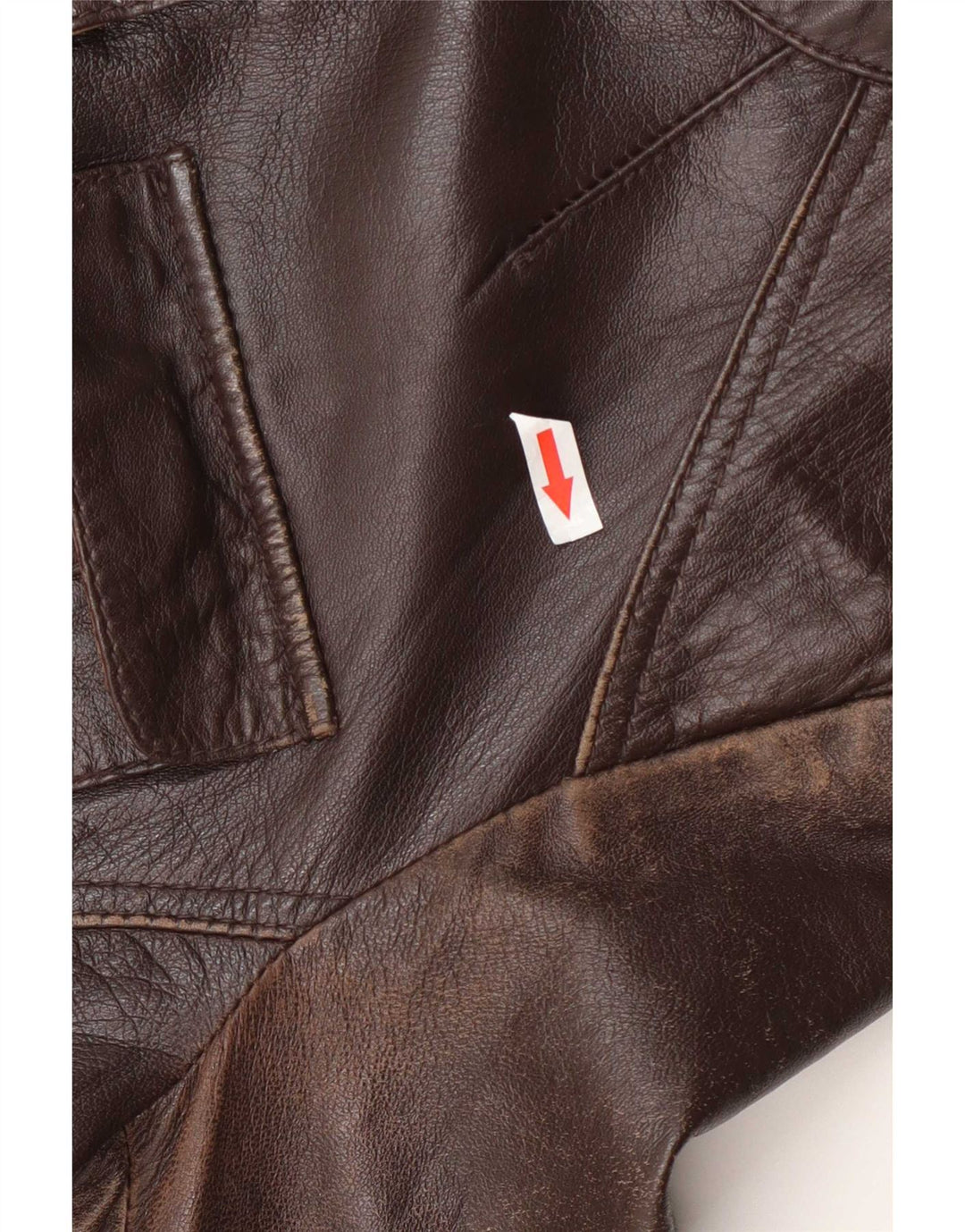 Chyston Damska skórzana kurtka użytkowa UK 12 Medium Brown