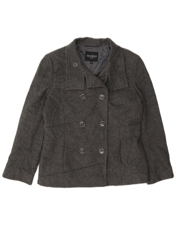 Płaszcz damski Hobbs Pea Coat UK 12 Średni szary wełniany