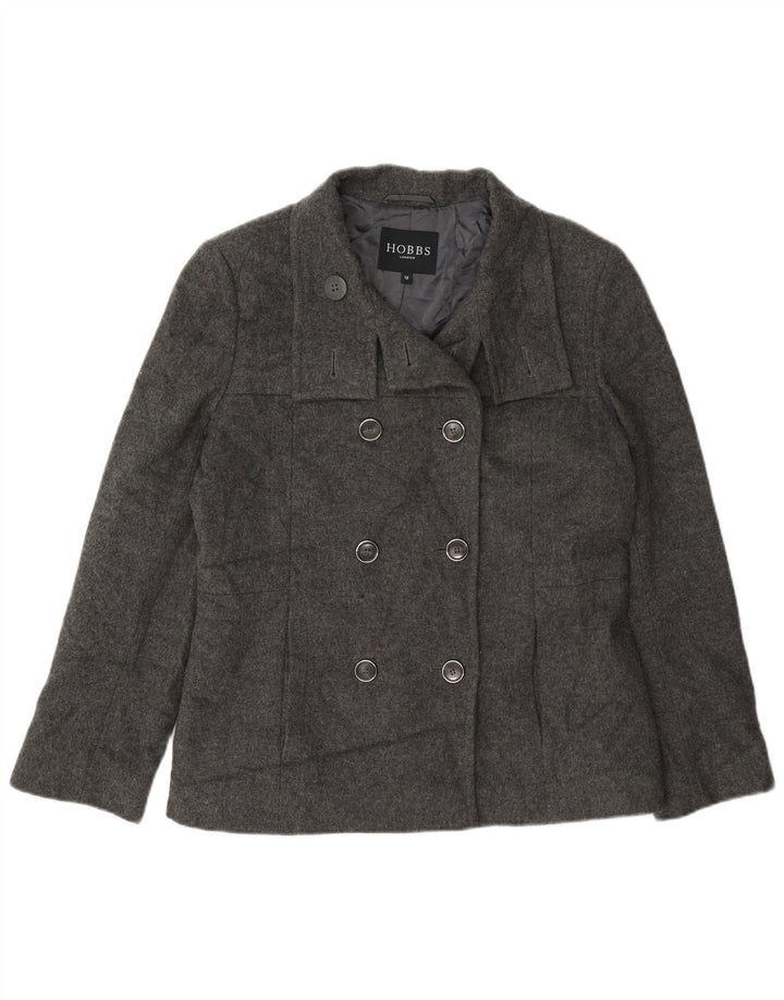 Płaszcz damski Hobbs Pea Coat UK 12 Średni szary wełniany