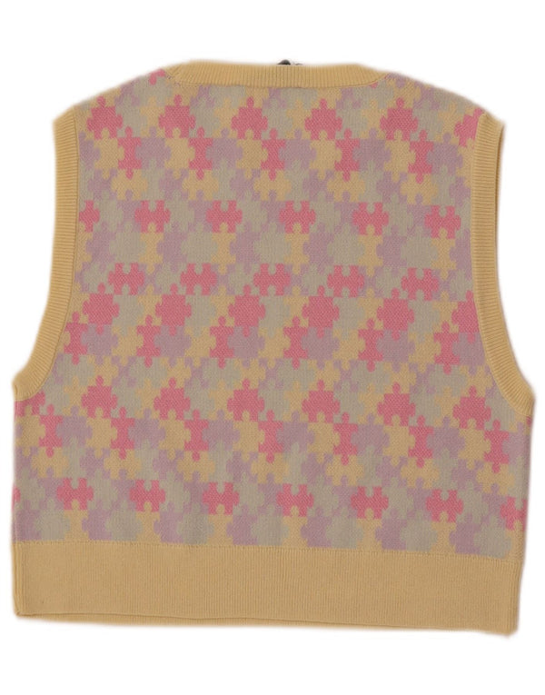 Damski podkoszulek Zara Crop Vest UK 14, duży, wielokolorowy, geometryczny