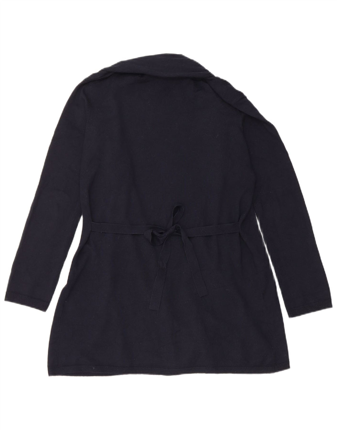 Sweter damski Zara z otwartym kardiganem UK 10 Small Granatowa wiskoza