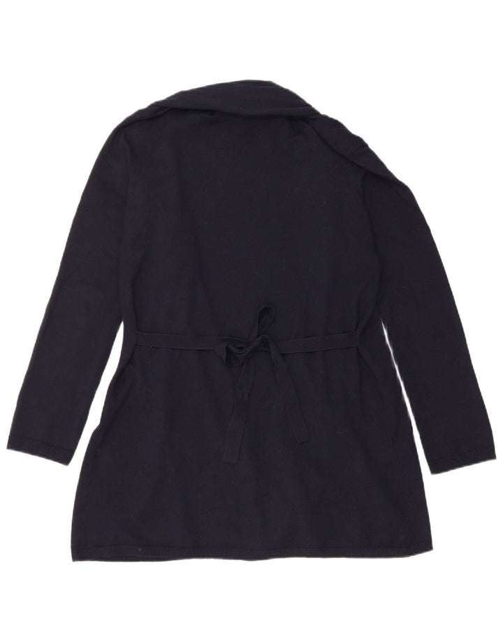 Sweter damski Zara z otwartym kardiganem UK 10 Small Granatowa wiskoza