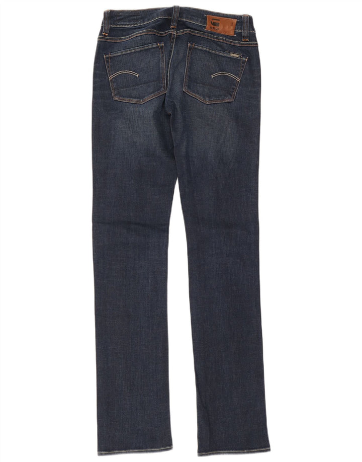 G-Star Damskie 3301 Slim Jeans W26 L32 Niebieska bawełna