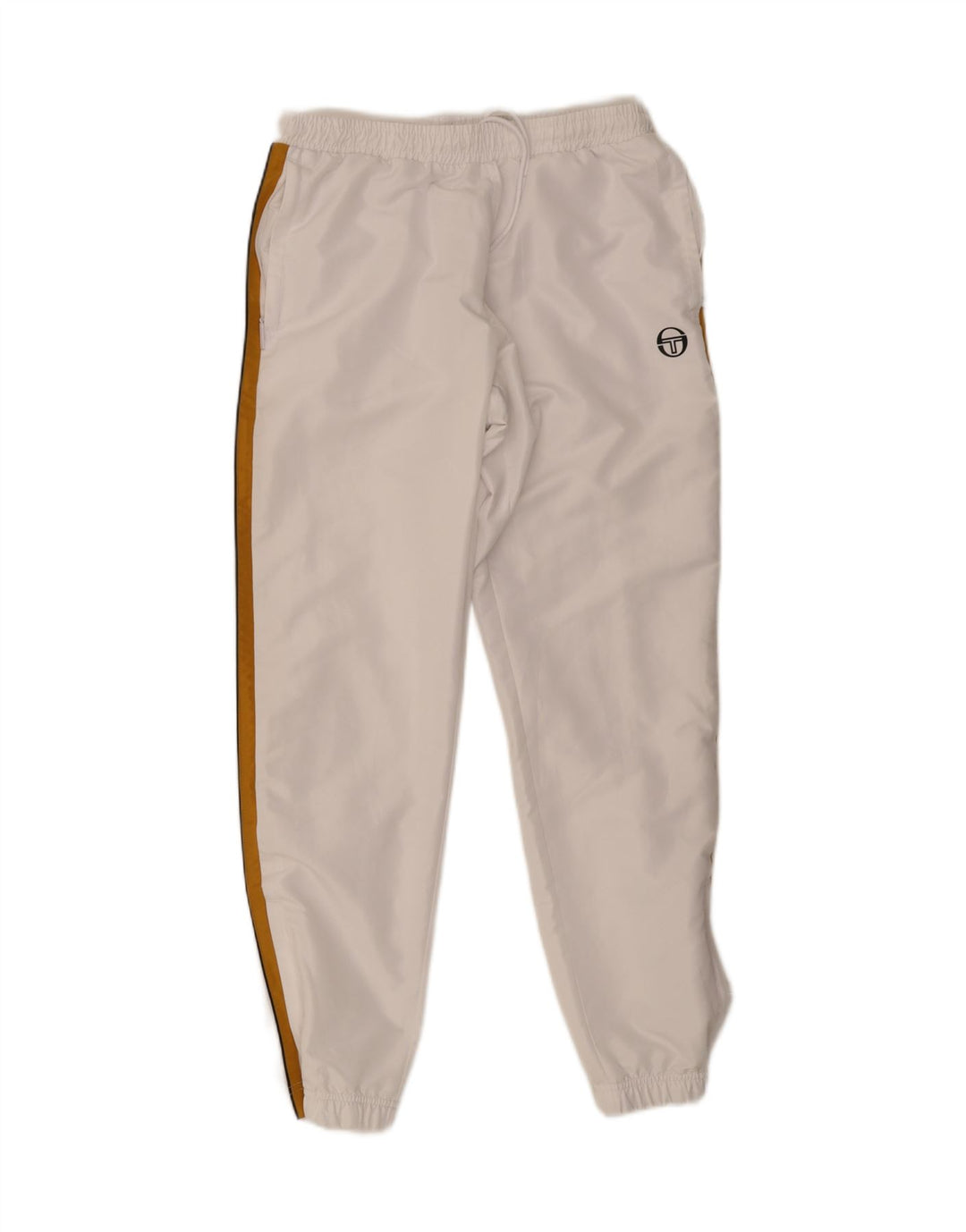 Męskie spodnie dresowe Sergio Tacchini Joggery, duże, białe, poliestrowe