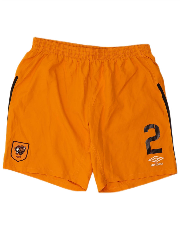 Męskie spodenki sportowe Umbro Graphic XL, poliester w kolorze pomarańczowym