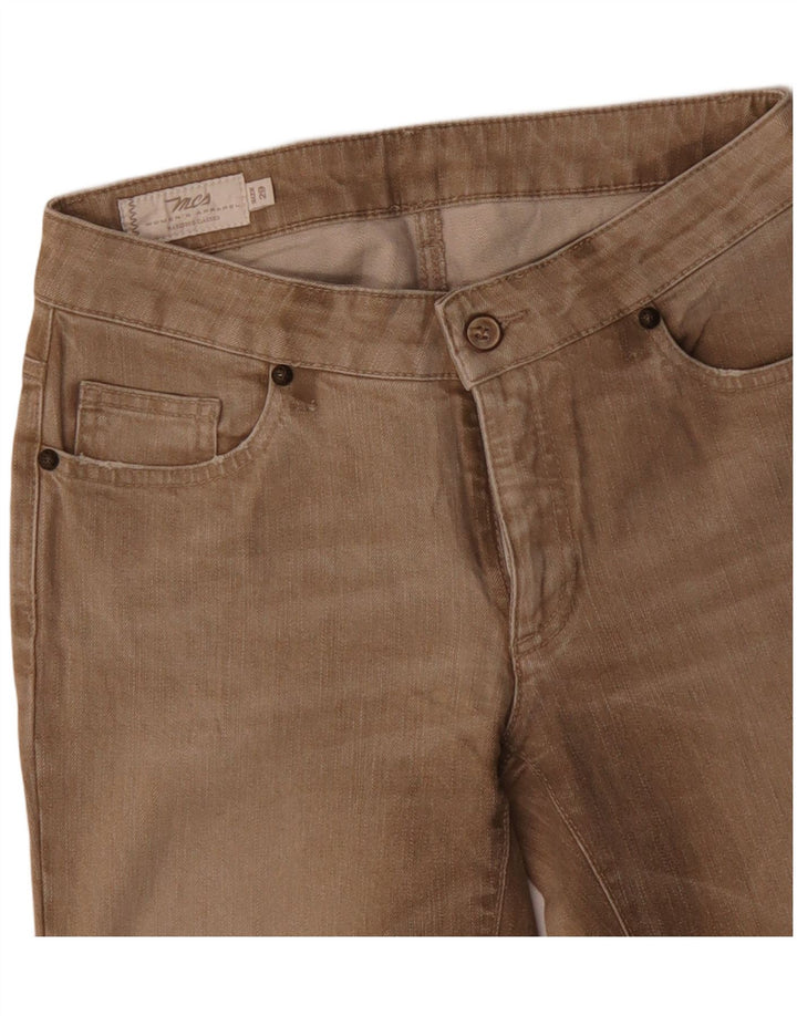 Damskie proste dżinsy Marlboro Classics W29 L30 Beżowa bawełna