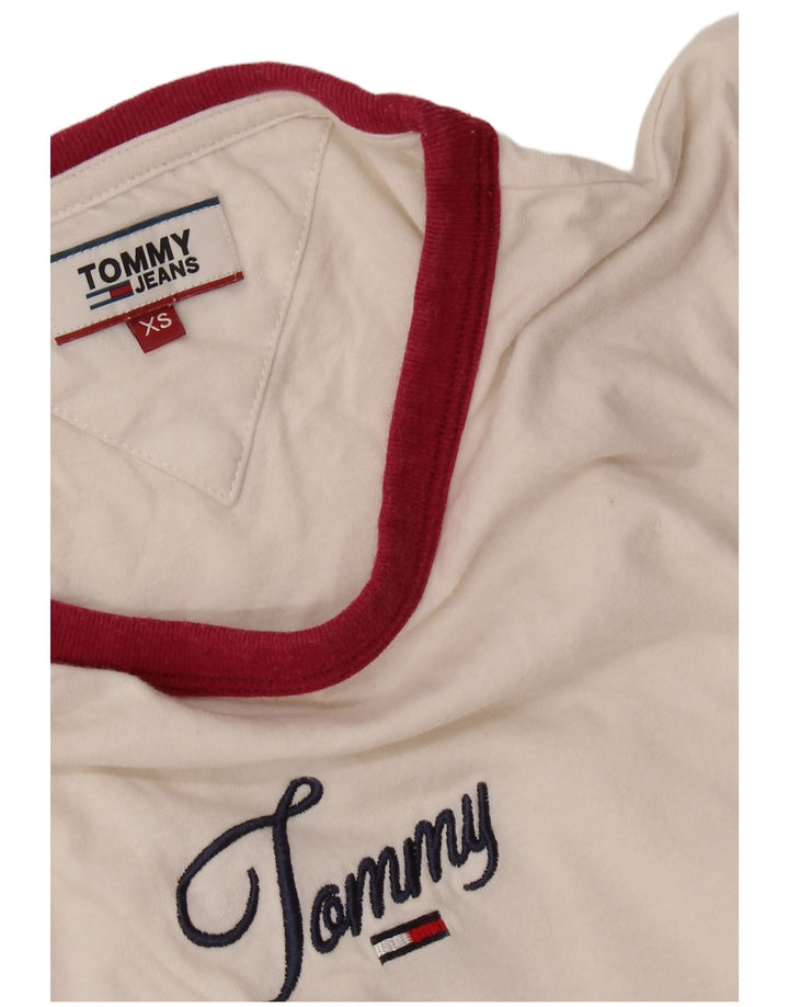 Damska koszulka z grafiką TOMMY HILFIGER Top UK 6 XS w kolorze białym