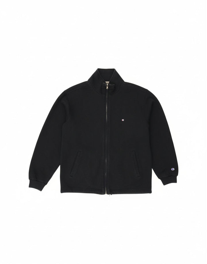 CHAMPION Mens Tracksuit Top Jacket Medium Black Cotton Vintage Champion and Second-Hand Champion from Messina Hembry 