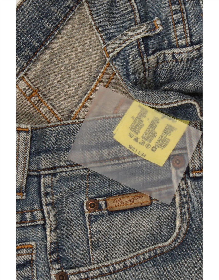 Damskie spodenki jeansowe Wrangler W31 Średni niebieski, bawełniany