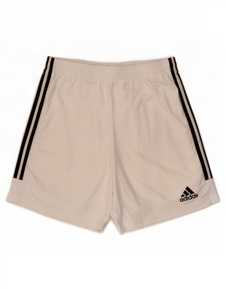 Męskie spodenki sportowe Adidas Aeroready, duże, białe, poliestrowe