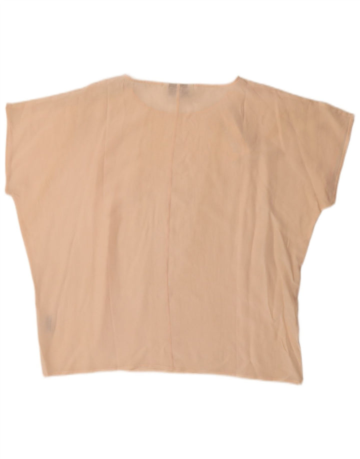 Damska bluzka oversize Amaranto UK 16 Large Beżowy jedwab