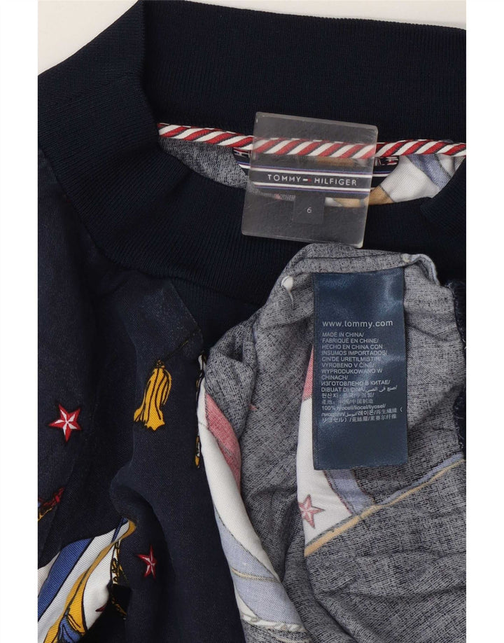 Damska bluza z grafiką Tommy Hilfiger US 6, średni granat