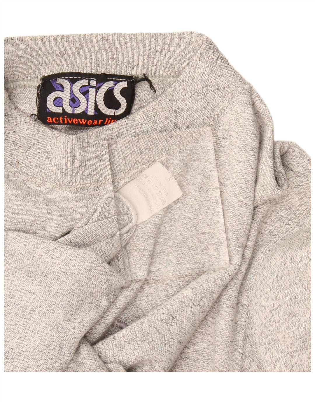 Męska koszulka Asics Top, średnia, szara, bawełniana nakrapiana