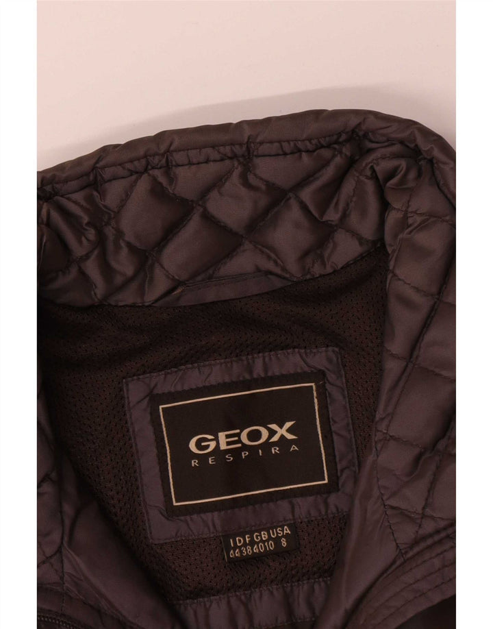 Damska pikowana kurtka Geox Respira Oversize UK 10 Small Brown Poliamid