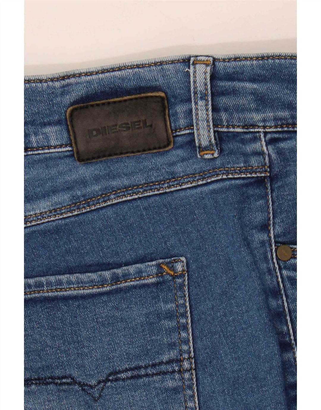 Damskie jeansy Diesel Sandy Regular Slim Straight W28 L29 Niebieskie bawełniane