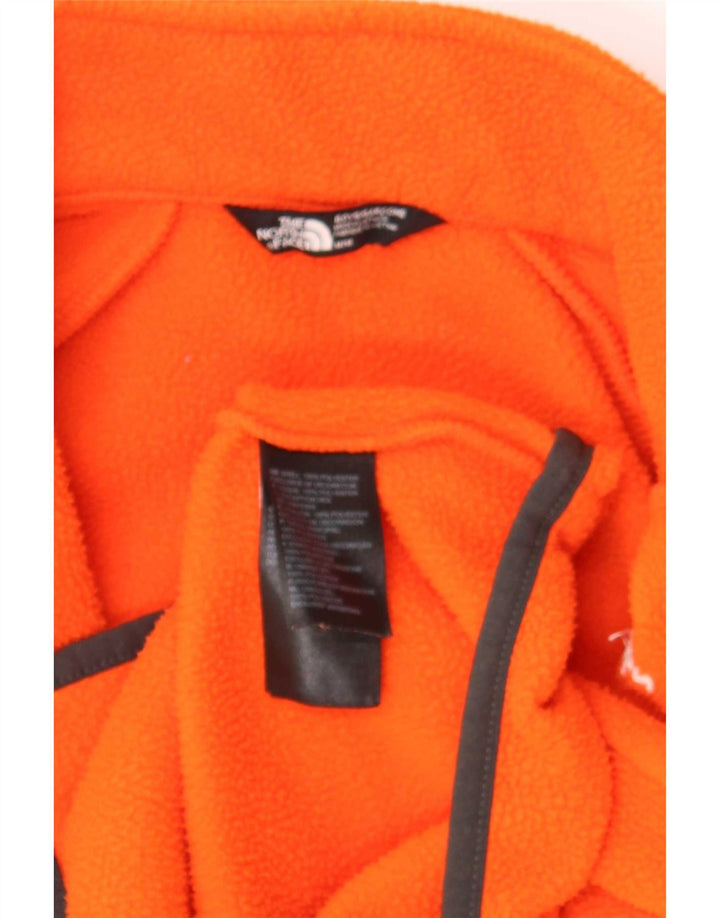 Chłopięca kurtka polarowa The North Face 9-10 lat, średni pomarańczowy poliester