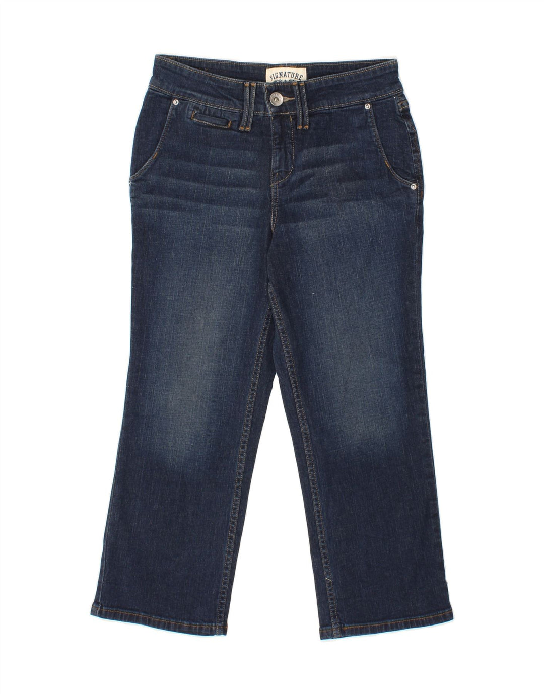 SIGNATURE BY LEVI'S Womens Straight Jeans W28 L23  Blue Vintage Signature By Levi's and Second-Hand Signature By Levi's from Messina Hembry 