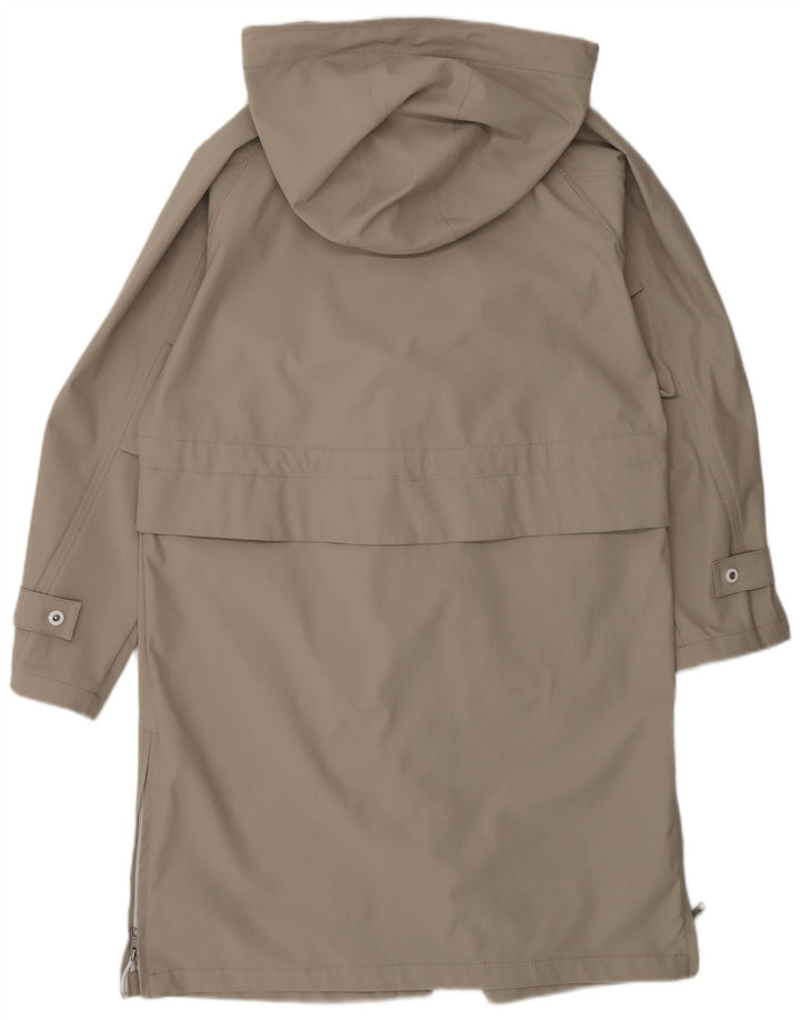 Damski płaszcz przeciwdeszczowy Esprit z kapturem, oversize UK 6 XS, beżowy poliester