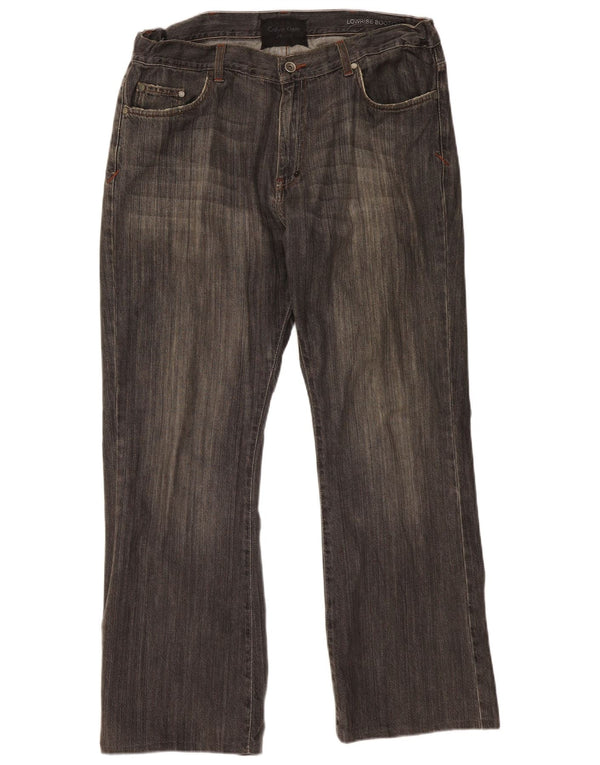 Męskie jeansy Bootcut CALVIN KLEIN W36 L30, czarne, bawełniane