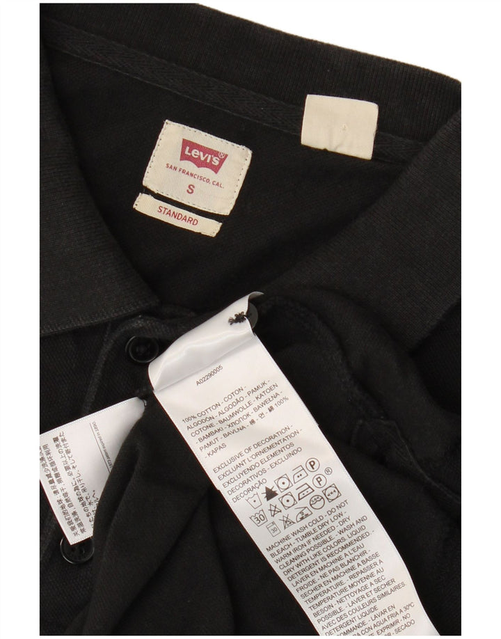 Męska standardowa koszulka polo Levi's, mała, czarna, bawełniana