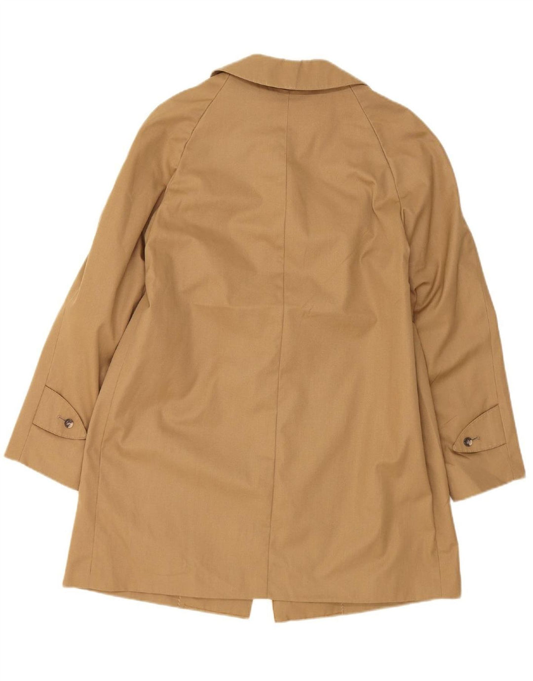 VINTAGE Womens Overcoat IT 42 Medium Beige Polyester Vintage Vintage and Second-Hand Vintage from Messina Hembry 