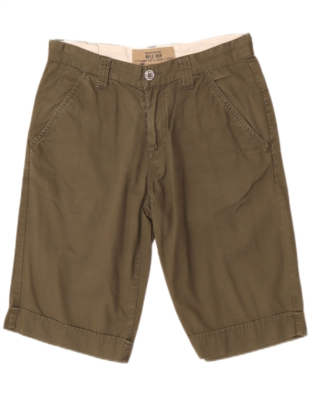 Męskie spodenki chino Rifle W31, średnia bawełna khaki