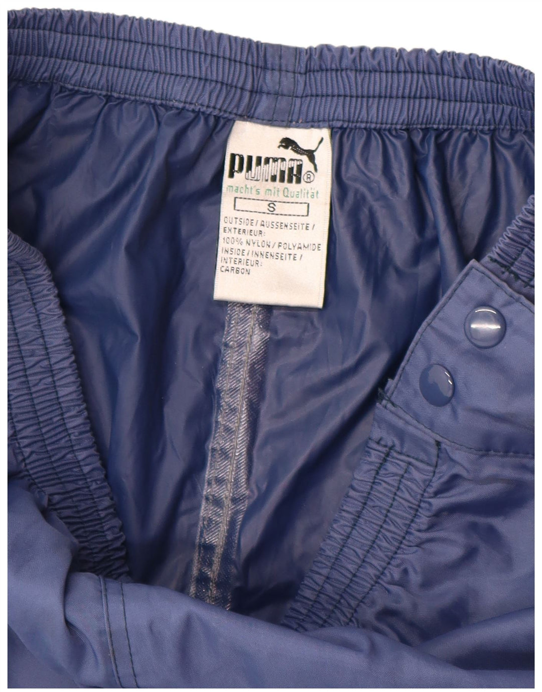 Męskie spodnie dresowe Puma, małe, granatowe, poliamidowe