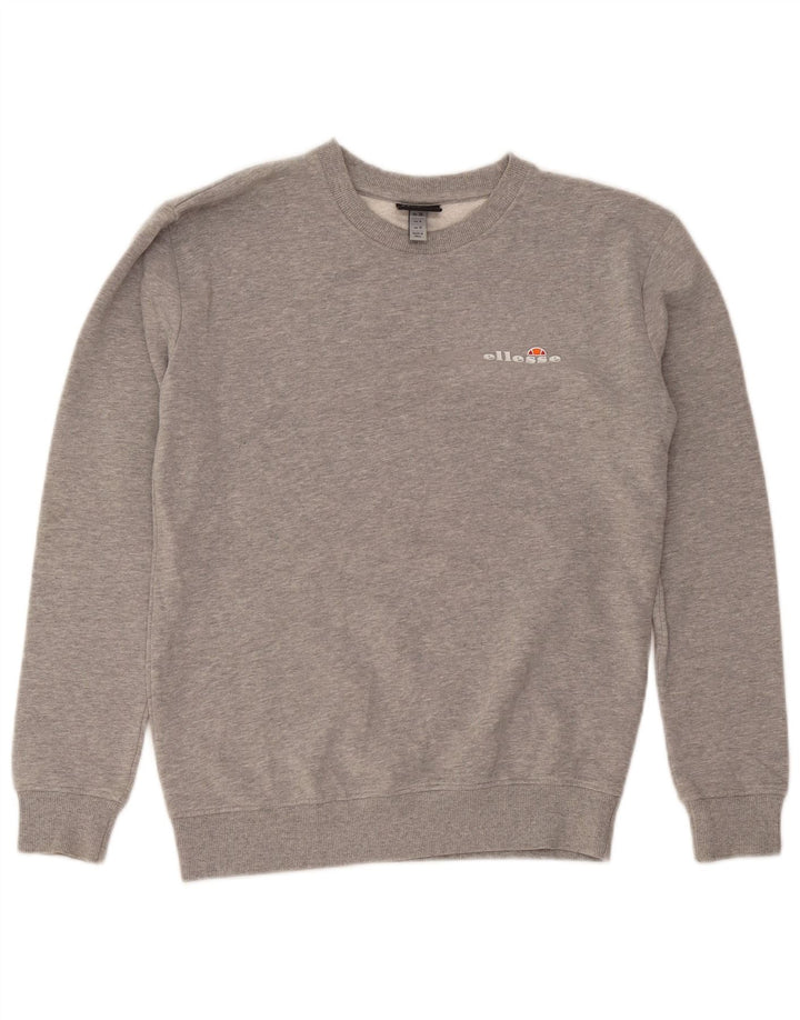 Damska bluza dresowa Ellesse UK 8, mała, szara, nakrapiana bawełna