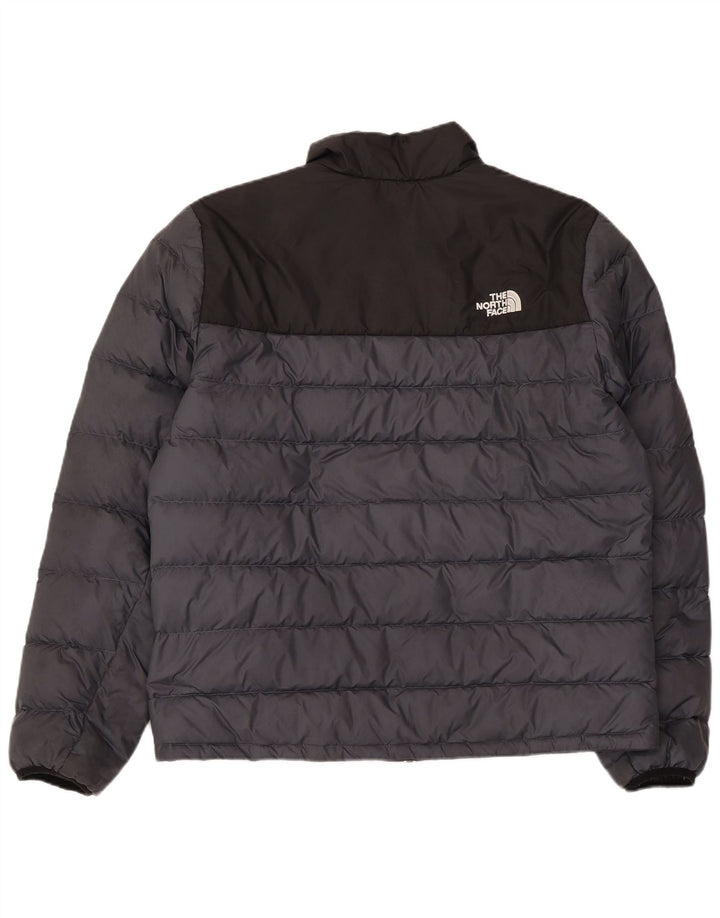Męska ocieplana kurtka THE NORTH FACE UK 40, duża granatowa, z blokami kolorów