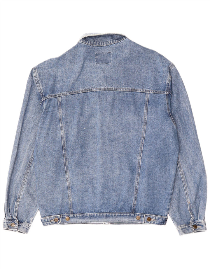 Vintage męska kurtka dżinsowa UK 44 2XL niebieska bawełna