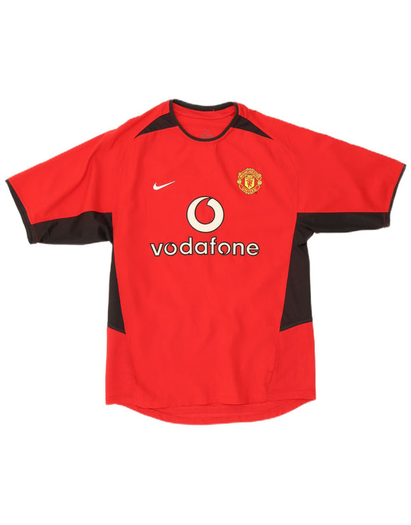 Męska koszulka domowa Nike 2002-2004 Manchester United UK 36/38 Small Red Sports