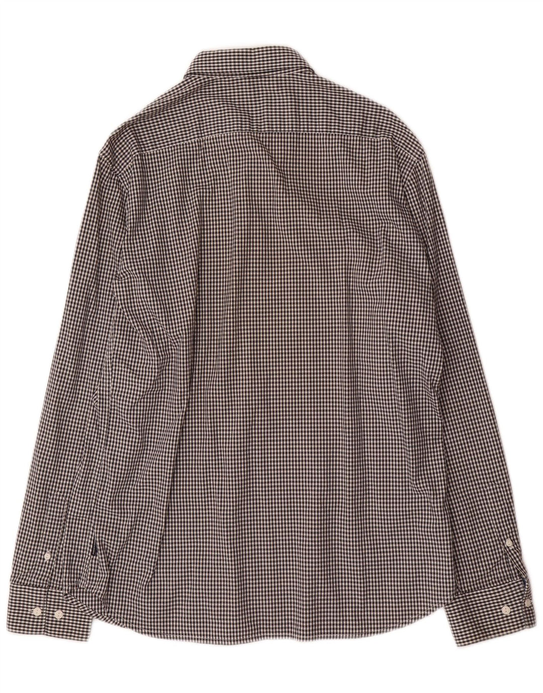 Koszula męska FRENCH CONNECTION, duża, czarna, bawełniana w kratkę