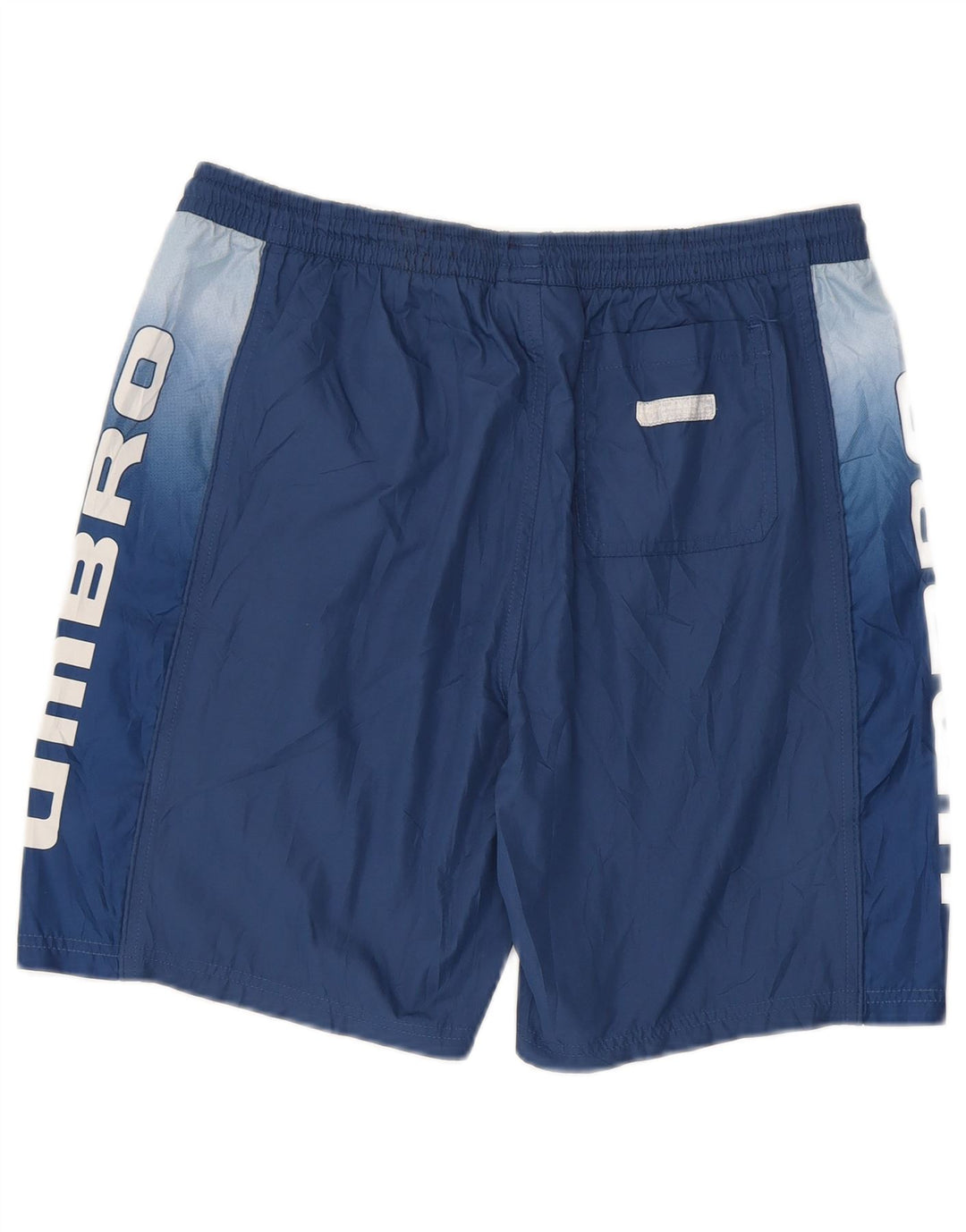 Męskie spodenki sportowe Umbro z grafiką, duże, granatowe, z blokami kolorów, z poliestru