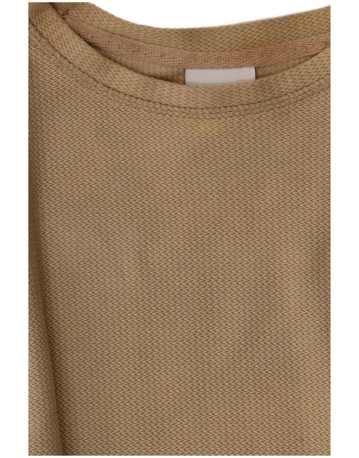 T-shirt męski Zara, bawełniany, średni khaki