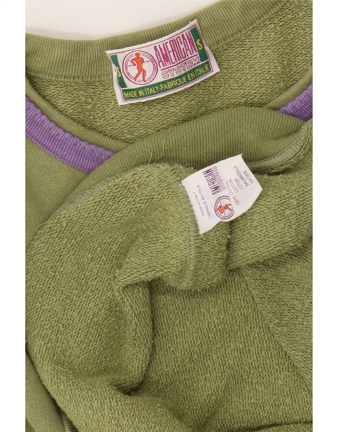 Męska bluza z kapturem AMERICAN SYSTEM, mała, bawełniana w kolorze khaki