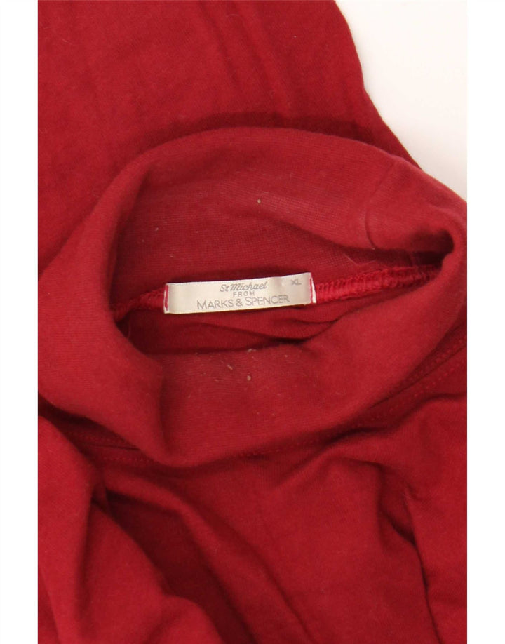 Marks & Spencer Męski top St. Michael z długim rękawem XL, czerwony