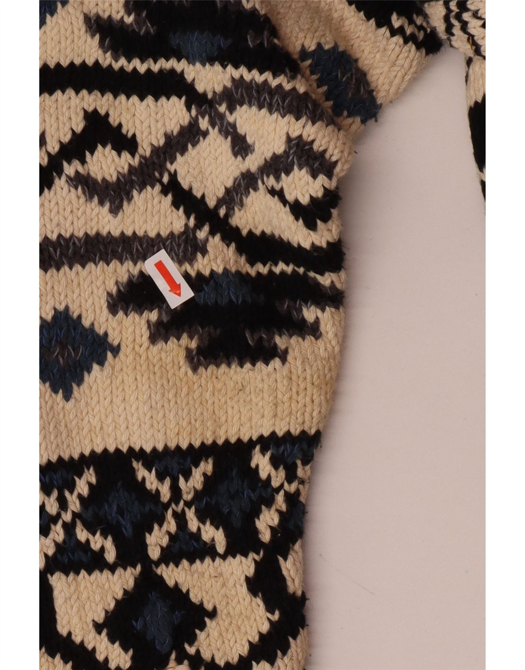 Sweter damski w stylu vintage z grafiką, UK 10, mały, wielobarwny, artystyczny