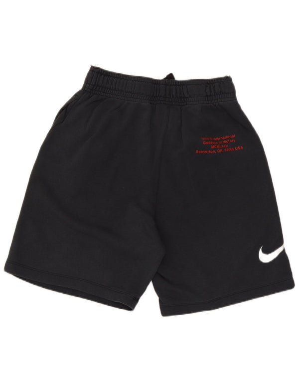 Chłopięce spodenki sportowe Nike Swoosh Graphic 12-13 lat, duże, granatowe, bawełniane