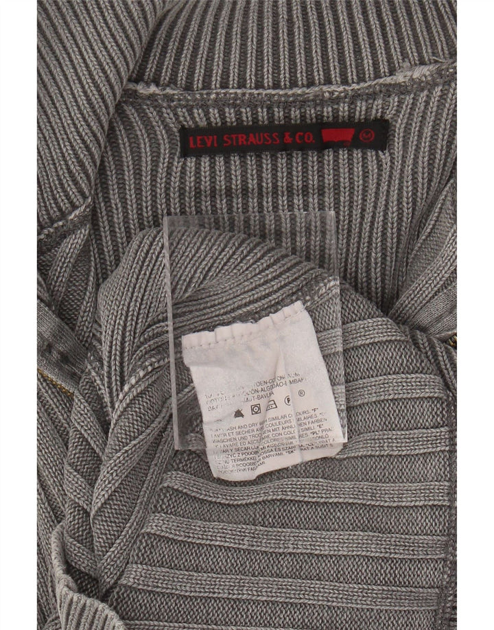 Męski sweter rozpinany LEVI'S, średnioszary, bawełniany