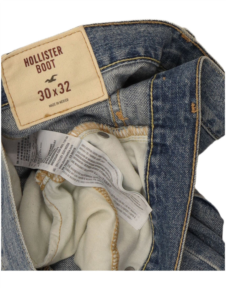 Damskie jeansy Bootcut Hollister W30 L32 Niebieskie, bawełniane