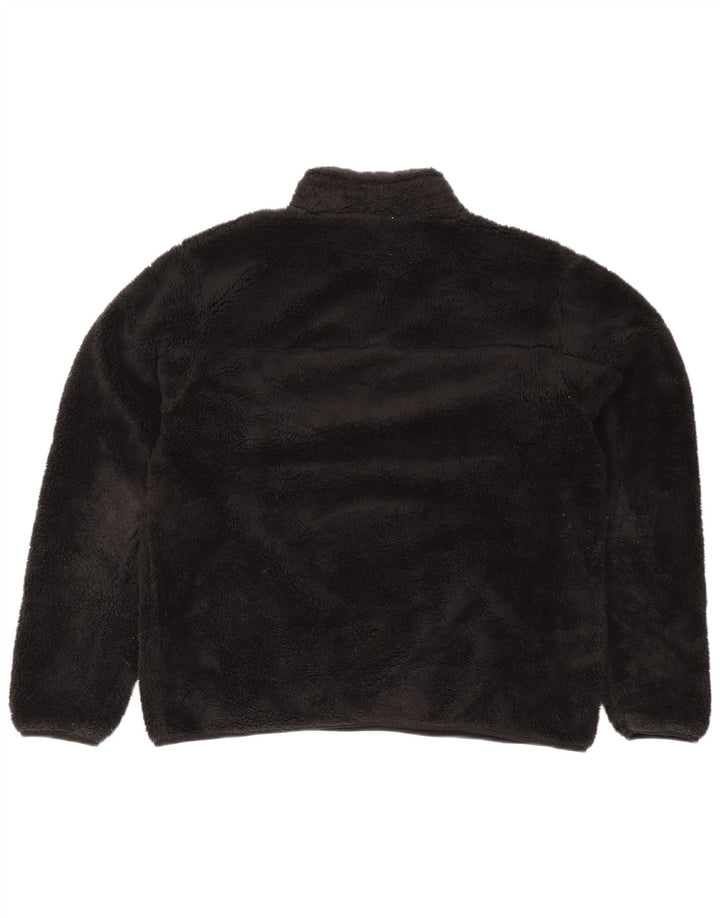 Męski sweter polarowy Mountain Warehouse z zamkiem błyskawicznym XL, czarny, poliester