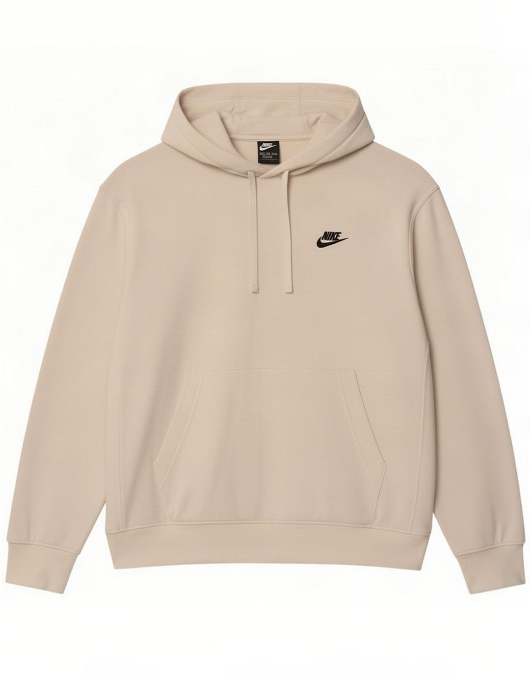 Męski sweter oversize z kapturem Nike, średni biały, bawełniany