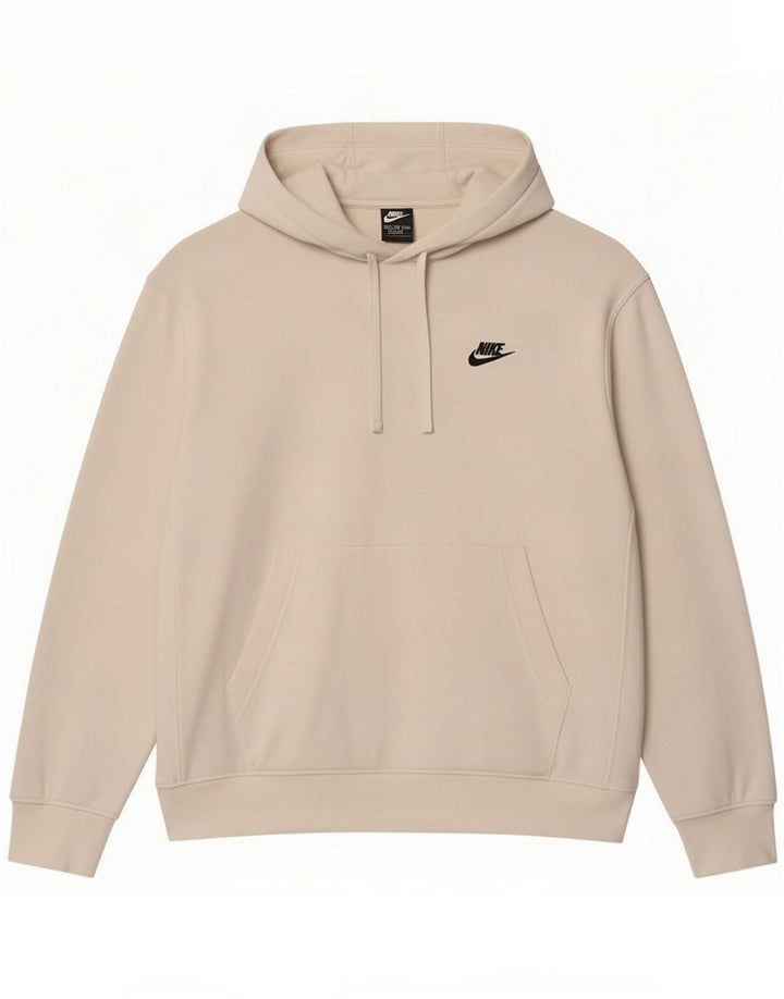 Męski sweter oversize z kapturem Nike, średni biały, bawełniany