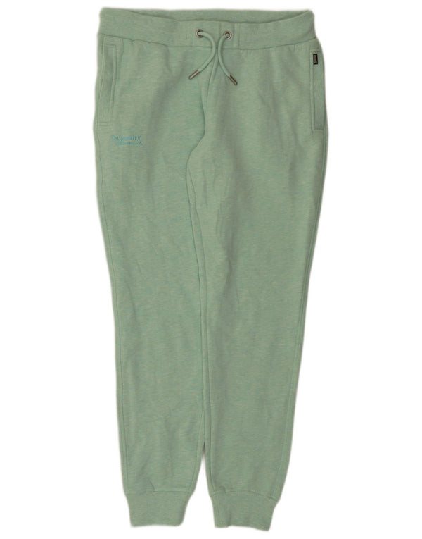 Damskie spodnie dresowe Superdry Joggers UK 16, duże, zielone, bawełniane