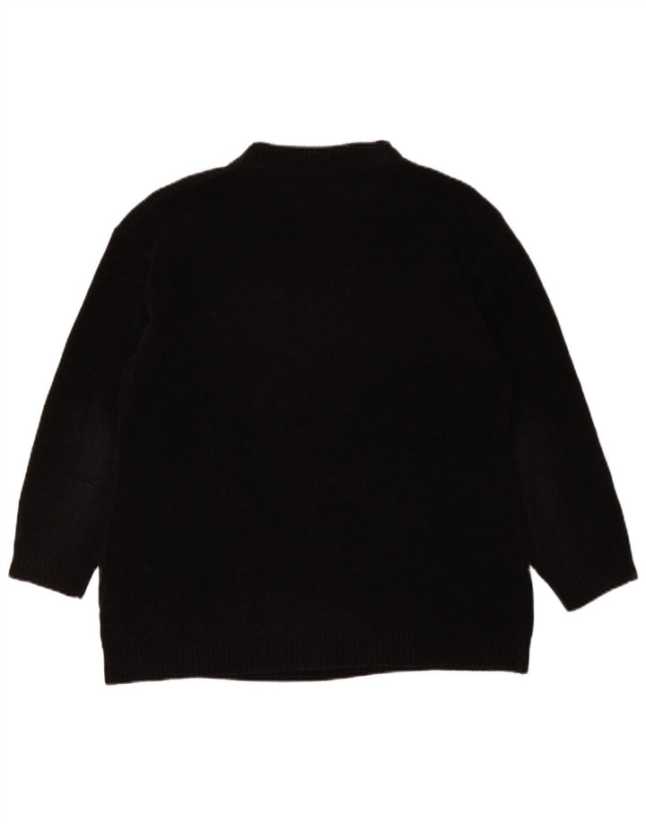 Damski sweter oversize z golfem Canda UK 14/16 Średni czarny