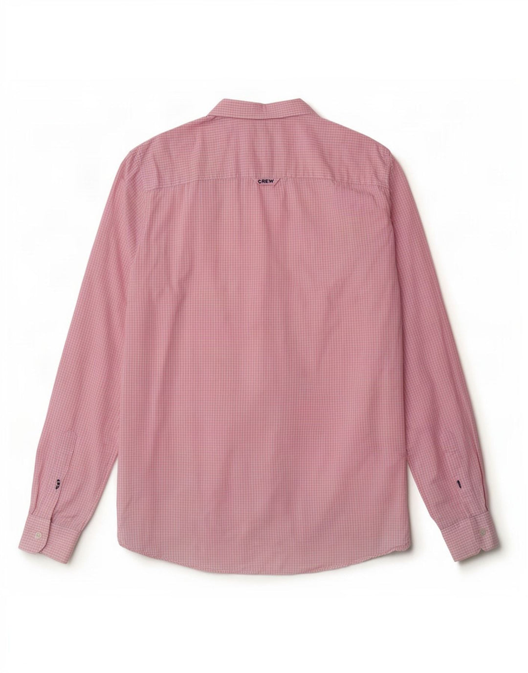 Crew Clothing Męska koszula o klasycznym kroju, średnia różowa bawełniana kratka