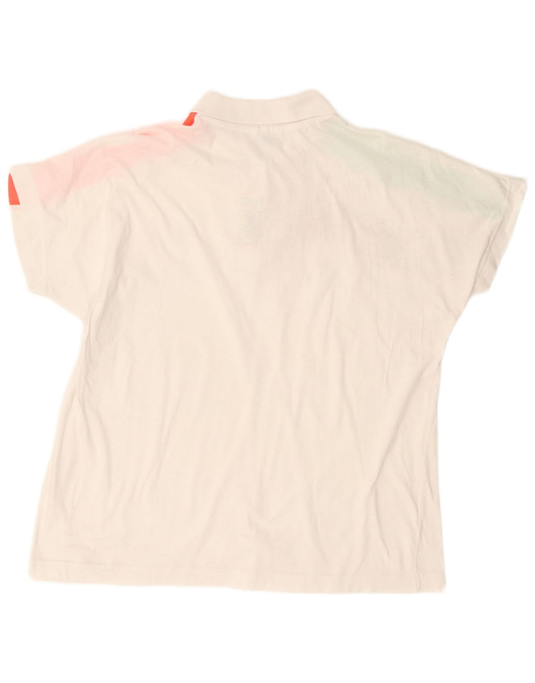 Męska koszulka polo Sergio Tacchini z grafiką, duża, biała, bawełniana w bloki kolorów