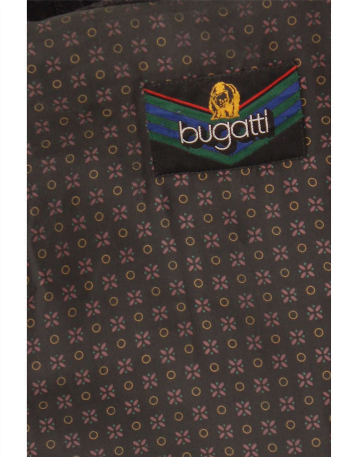 Płaszcz męski Bugatti IT 51, duży, czarny, wełniany